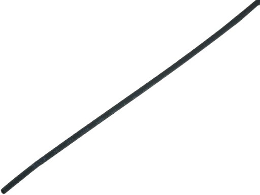 Teplom zmršťovacia bužírka, dĺžka 1m, priemer 1,6mm, čierna