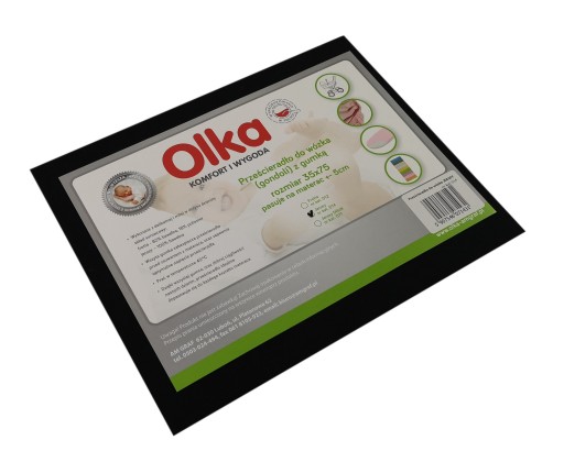 OLKA Jersey plachta na kočík 35x75 čierna