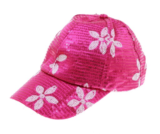 Flitrová čiapka s kvetmi, klobúky, 3 FARBY