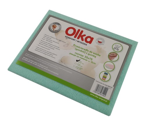 Plachta do kočíka OLKA FROTTE 35x75 mint