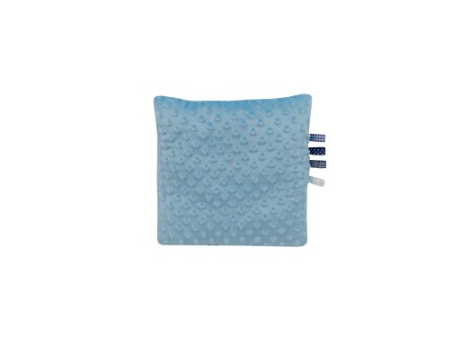 OLKA OBOJSTRANNÝ vankúšik do kočíka MINKY 30x30 modrý