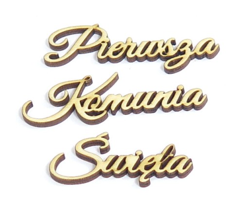 DEKOR nápis Prvé sväté prijímanie DECOUPAGE ZK53