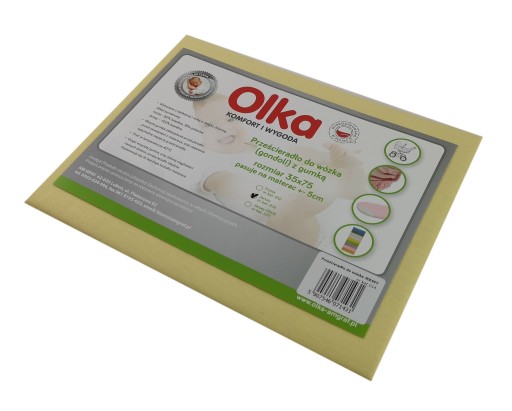 OLKA Jersey plachta na kočík 35x75 žltá