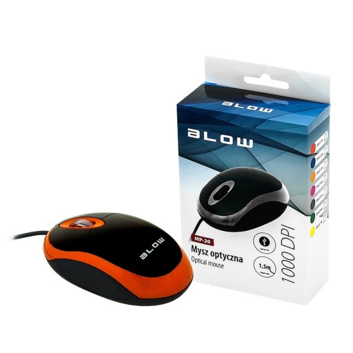 KÁBOVÁ OPTICKÁ MYŠ MP-20 BLOW USB 1000DPI
