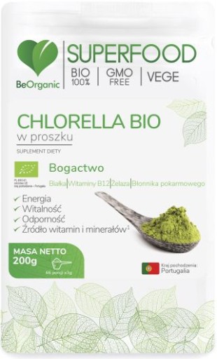 BeOrganic CHLORELLA BIO prášok (42 g.)