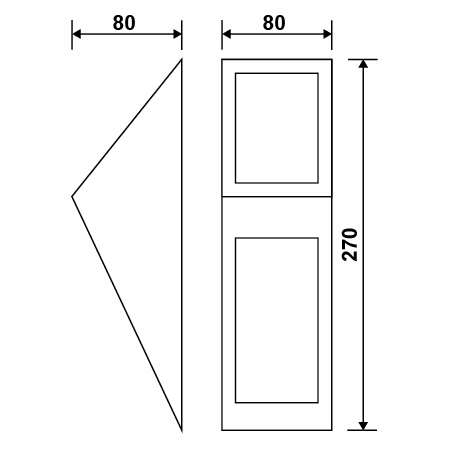 Sadrové nástenné svietidlo pre LED G9 PLASTER 6
