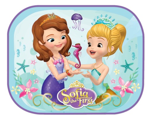BOČNÉ SLNEČNÉ TIENE DO AUTO 2 KS PRINCESS SOFIA 35x44