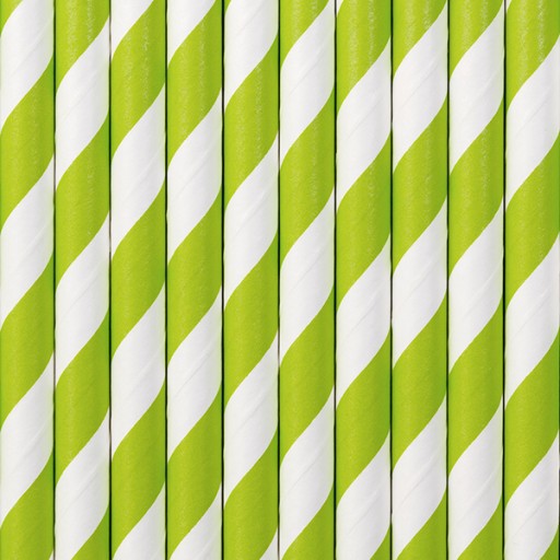 Z. JABŁUSZKO STRIPES papierové slamky na narodeniny