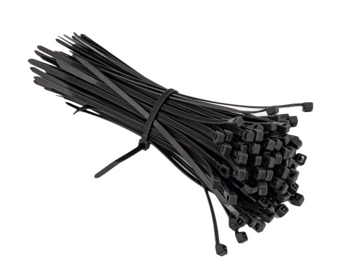 Čierne nylonové sťahovacie pásky 150x3,6 mm UV 100s