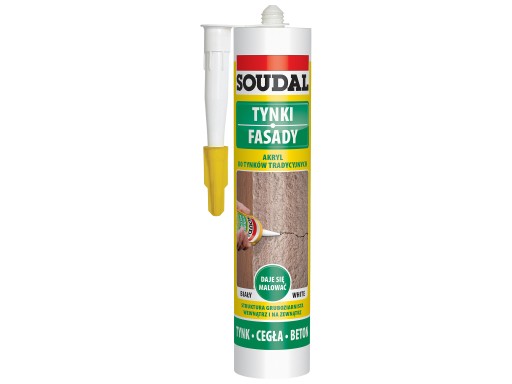 Vonkajšie akrylové Soudal na omietky - Biela