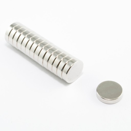 VALEC NEODYMOVÝ MAGNET 10x2,5 N38 SADA 10 KS