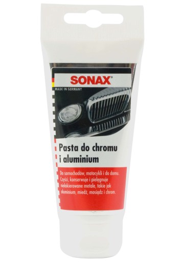 SONAX HLINÍKOVÁ CHROMOVÁ LEŠTIACA PASTA 75ml