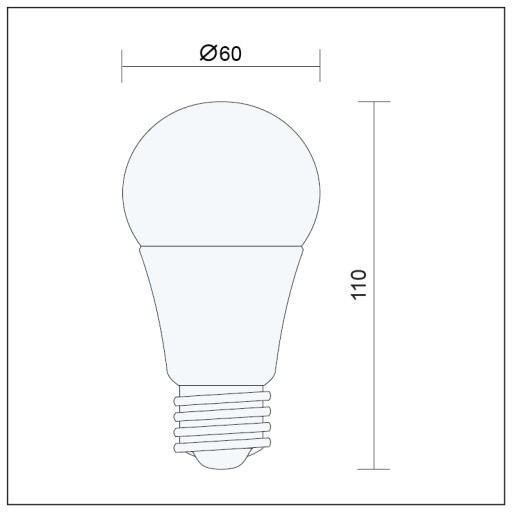 LED žiarovka 2835SMD E27 8W=65W 640lm A60 B.neutr.