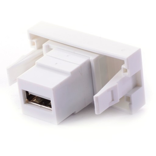 MEDIABOX 22,5x45 MODUL 1x USB MOSAIC D-LAN ZÁSUVKA