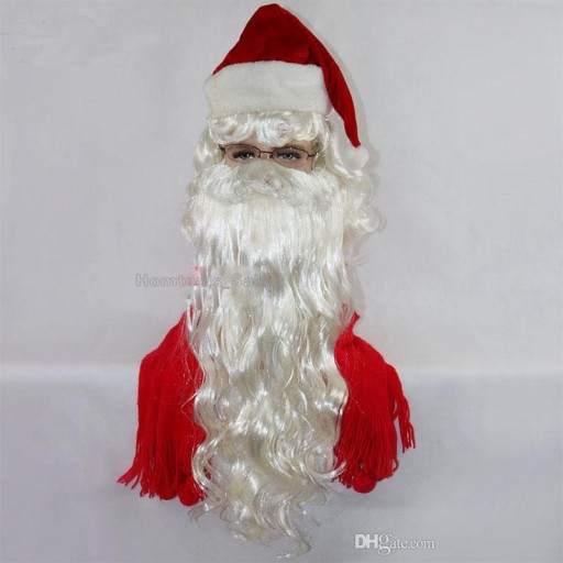 Mikulášska brada Mikulášsky outfit HRUBÝ 55CM HRUBÝ