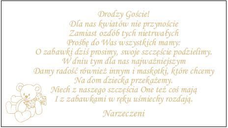 VLOŽKY s básňou na svadobné oznámenia 25 ks.
