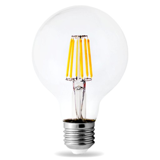 LED žiarovka E27 Filament 8W Edison G80 BUBBLE 8cm