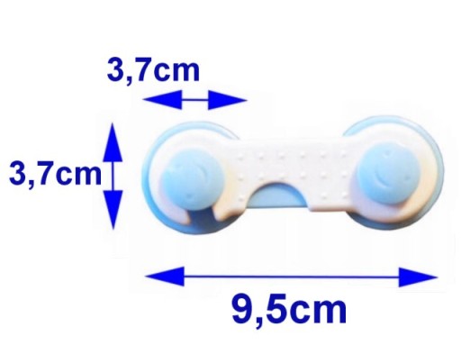 BEZPEČNOSTNÝ ZÁMOK DVERÍ SKRINÍ, 2 KS