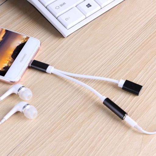 Adaptér USB-C na Mini Jack 3,5 mm + napájanie USB-C