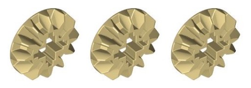 LEGO Technic Sprocket 12 sand tan 6589 - 3 ks