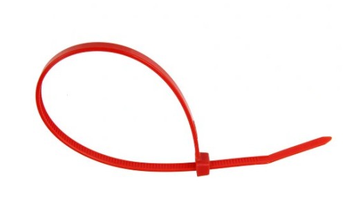 ČERVENÉ KABELOVÉ VIAZAČKY KABELOVÉ VIAZAČKY 4,8X450 mm x100