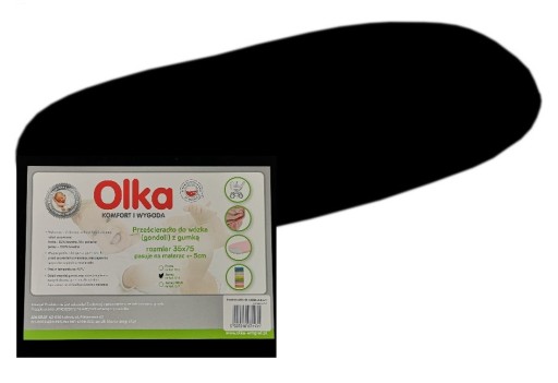 Dres LUX plachta na kočík 35x75 čierna OLKA
