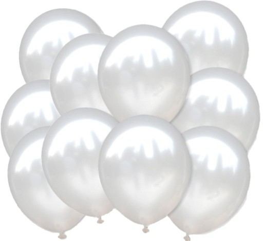 BIELY balóniky 30cm PEARL 10ks k narodeninám svadby