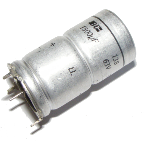 Elektrolytický kondenzátor 1500uF 63V BC