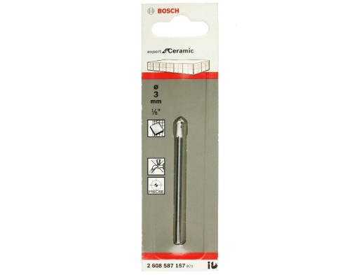 VRTÁK KERAMICKÝ A OBKLADAČKY 3mm CYL-9 BOSCH