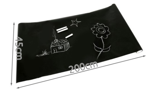 Veľká samolepiaca tabuľová tapeta XL + krieda 45 x 200 cm