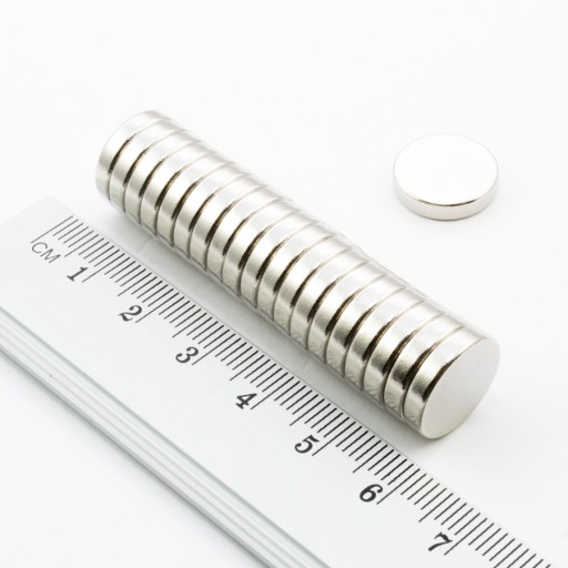 VALEC NEODYMOVÝ MAGNET 14x3 N38 SADA 6 KUSOV