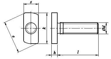 Skrutka s T-hlavou na lišty M10x20 28/15 A2-70 10ks