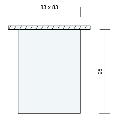 Stropná LAMPA, prisadená TUBE K371 WHITE