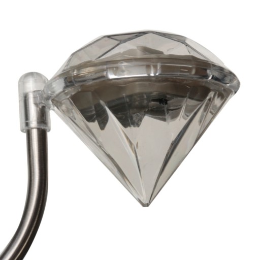 Solárna lampa DIAMENT 2LED RGB WHITE multicolor