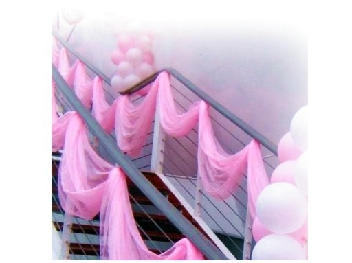 ORGANZA ORGANTÍN SVADOBNÉ OZDOBY BAMBUŠKY 9m - 07