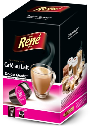 Rene DOLCE GUSTO Cafe au Lait kapsule 16 kusov