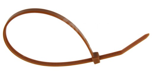 100x HNEDÉ KABELOVÉ VIAZAKY KABELOVÉ VIAZAKY KABELOVÉ VIAZAČKY 2,5x200 mm