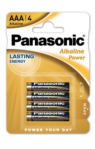 BATÉRIE Panasonic Alkaline Power AAA LR03APB 4 KS