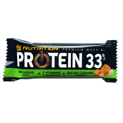 GO ON PROTEIN BAR 33% SALTED KARAMEL 50G DÁTUM: 26.08.2024