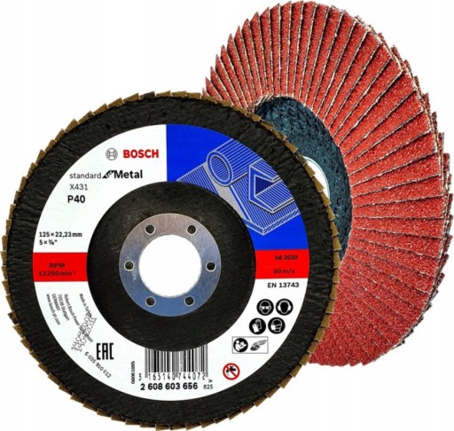BOSCH lamelový brúsny kotúč 125x22,2mm GR40 X431