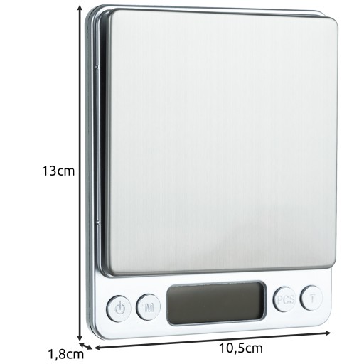 Elektronická presná kuchynská váha 500 g 0,5 kg 0,01 g LCD displej