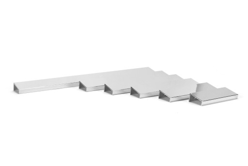 Nábytková úchytka VERA edge 96mm, lesklý chróm
