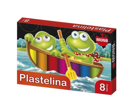 MONA školská plastelína, 8 farieb