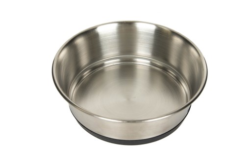 KOVOVÁ MISKA s gumou, PROTIŠMYK 0,5L pre psov