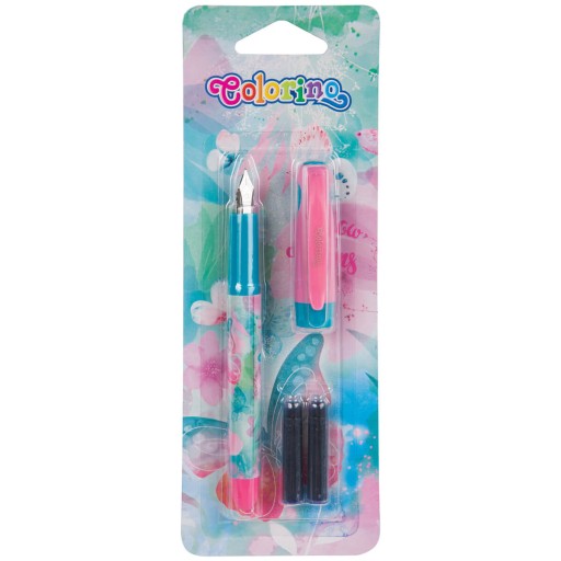 Pero s hrotom a 2 vymeniteľné náplne COLORINO DREAMS BUTTERFLY