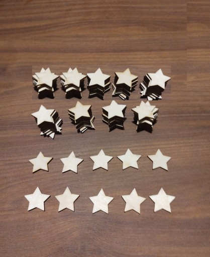 3 cm / 30 ks Stars Hoops lapač snov Scraps