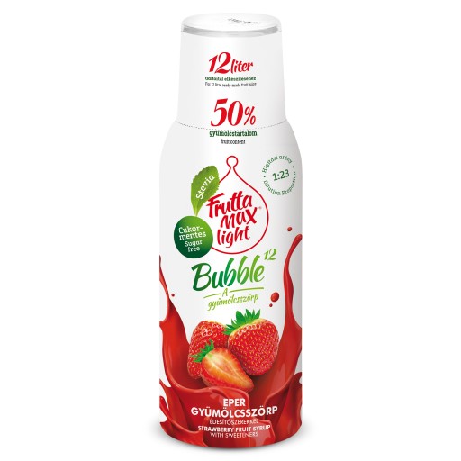 Fruttamax Strawberry Light sirup 500 ml do sódy sýtenej 12l BEZ CUKRU