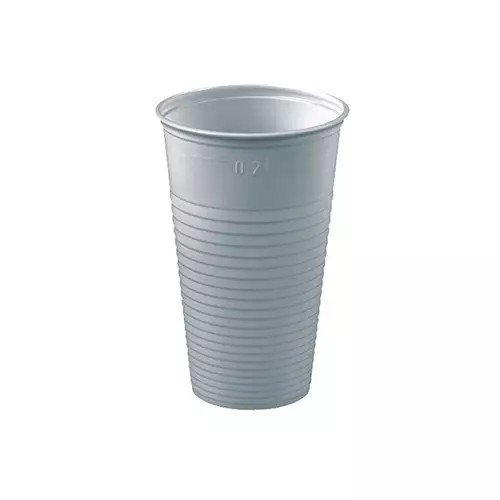 Opakovane použiteľné plastové poháre, BIELY, 100 ks