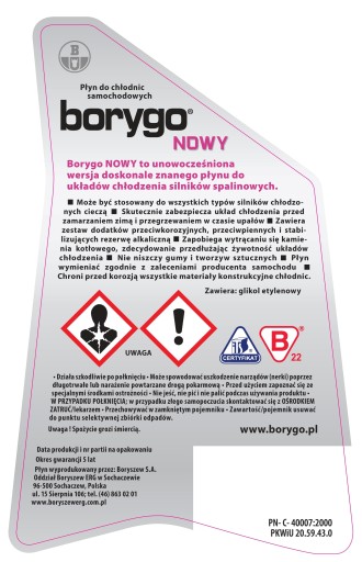 Borygo chladič kvapalina ružová G11 chladivo -35C