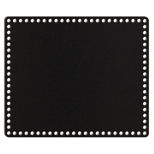 čierny základný košík dno 31x37cm HDF obdĺžnik